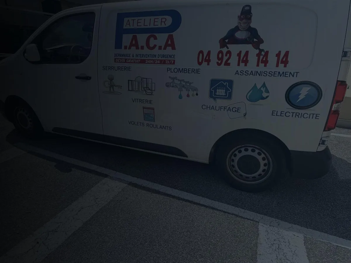 Camion d'intervention Atelier PACA équipé pour six métiers, Antibes