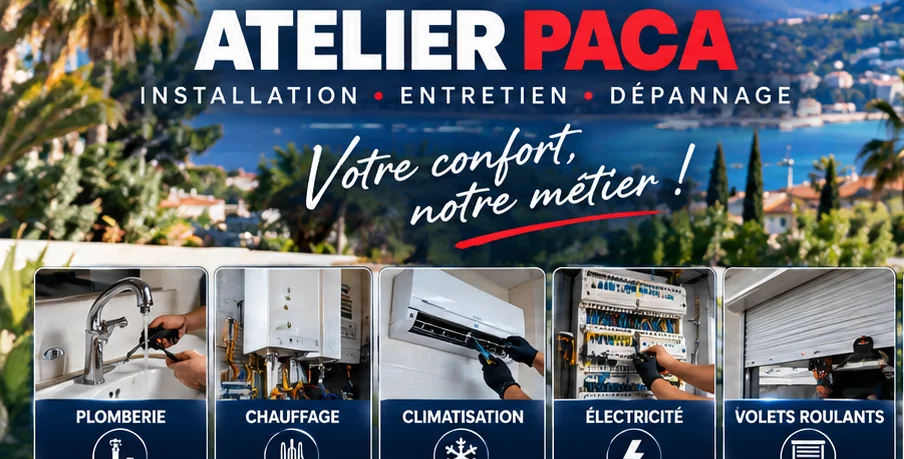 Technicien Atelier PACA et camion d'intervention équipé pour six métiers, Antibes