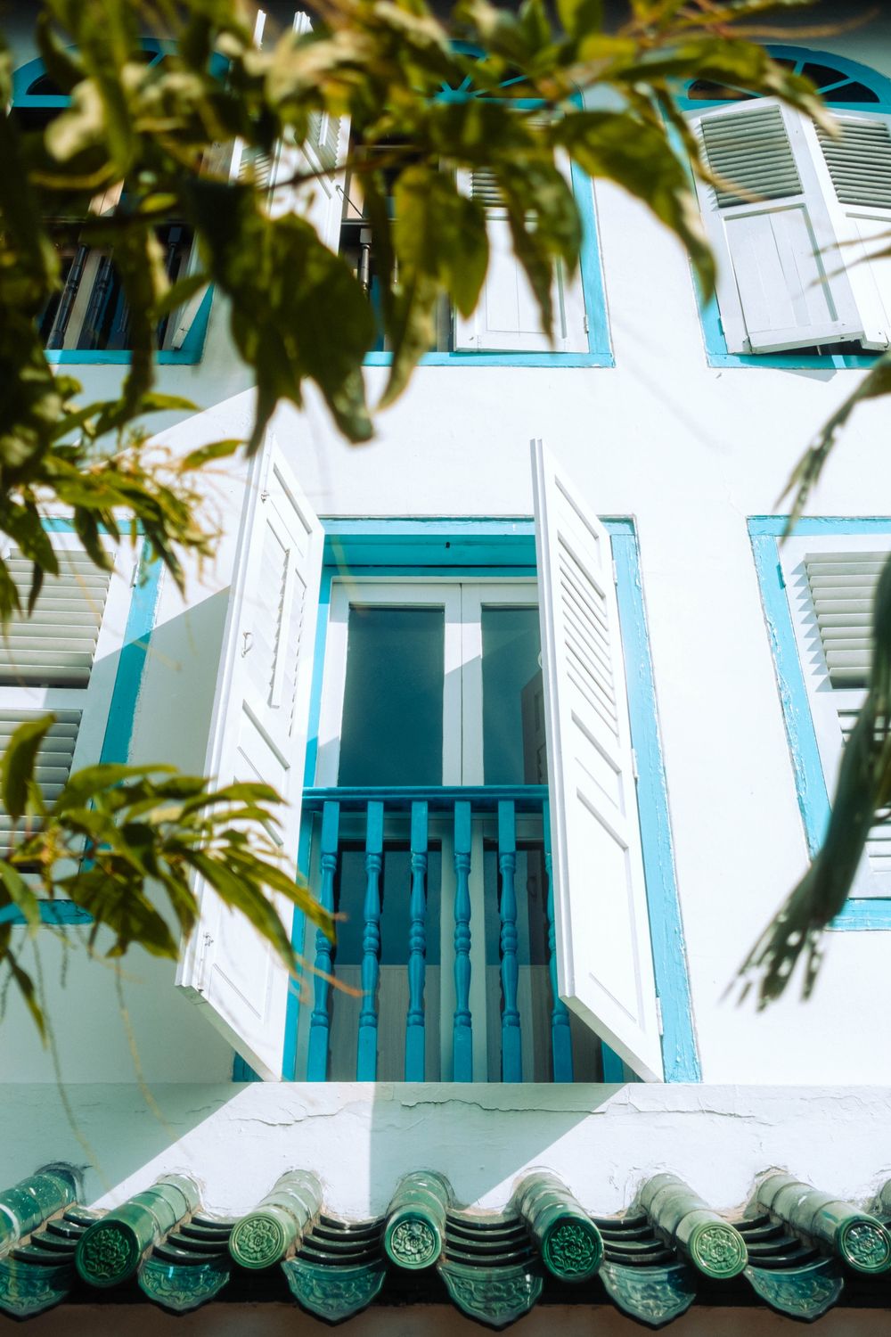 Volets sur façade azuréenne